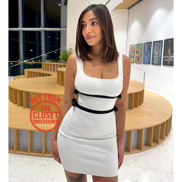 RARE!!! ZARA Fitted Mini Dress NWT - Picture 1 of 16